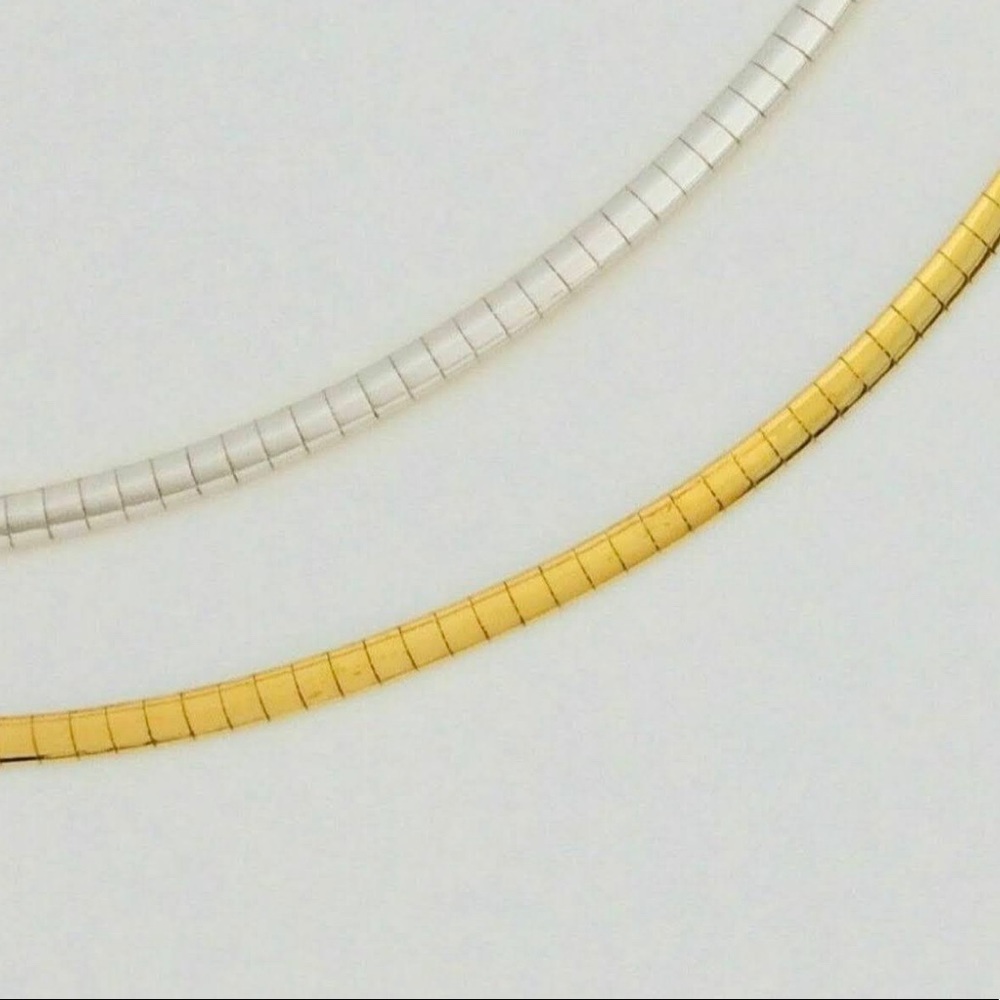 Reversible 2 in 1 Gold & Silver Dainty Necklace